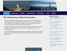 Tablet Screenshot of nationallawschoolconsortium.com